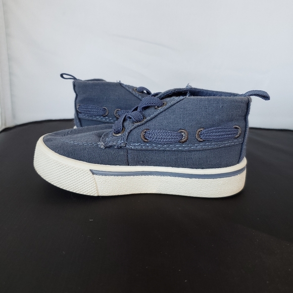 EUC OshKosh BGosh Toddler Blue Canvas Sneakers - Picture 3 of 9